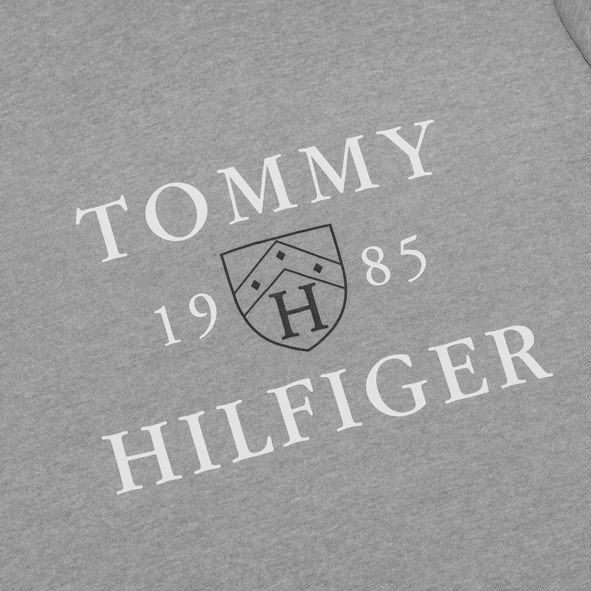 Tommy Hilfiger 男長袖毛圈布連帽上衣 灰 S