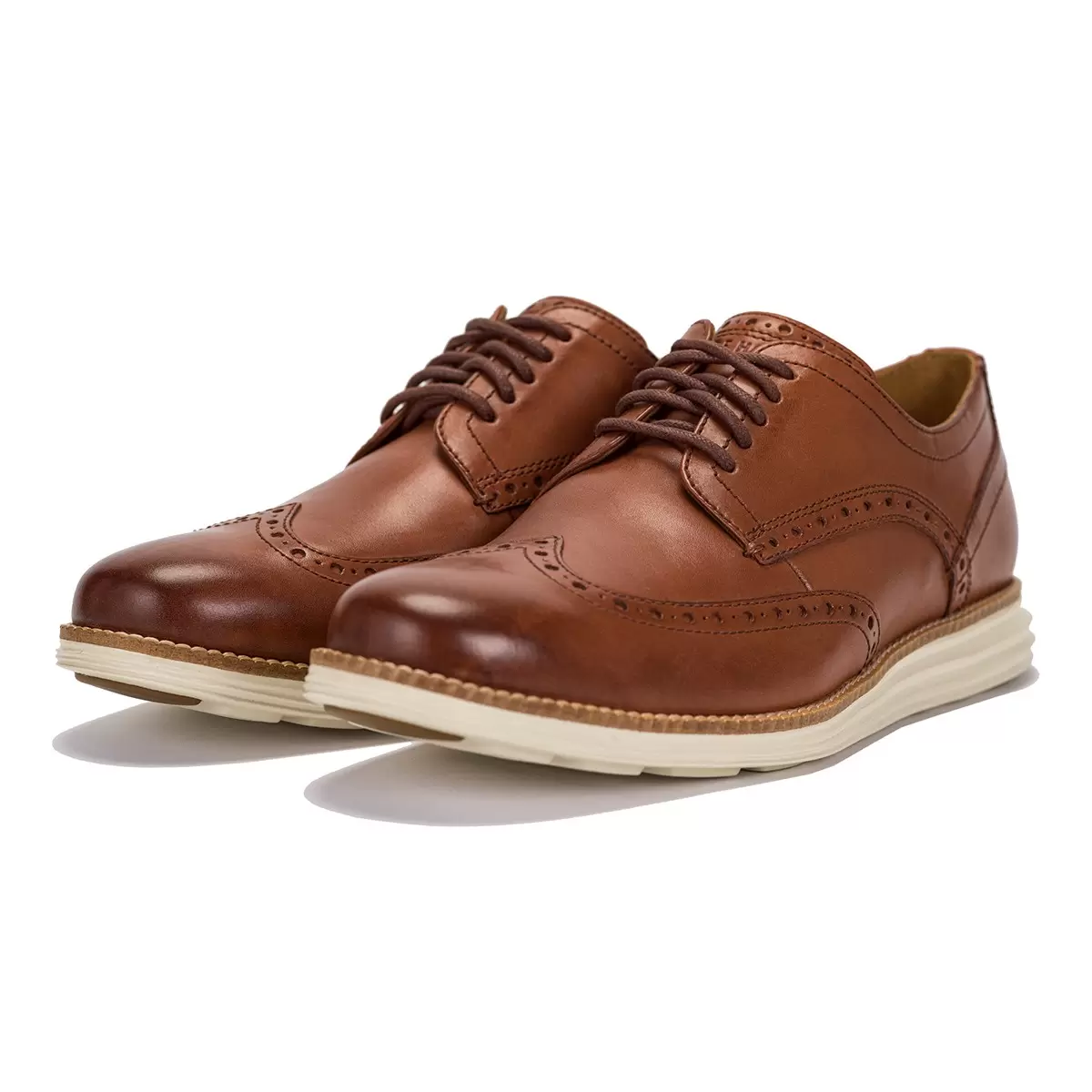 Cole Haan 男雕花牛津皮鞋 咖啡