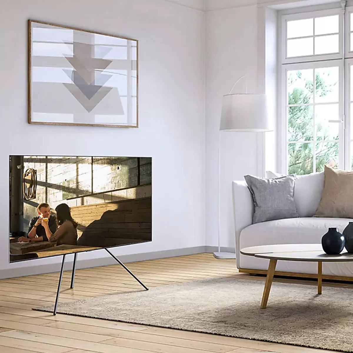 Samsung 50吋4K Crystal UHD 電視 UA50BU8500WXZW + 藝術展架 VG-SESB11K
