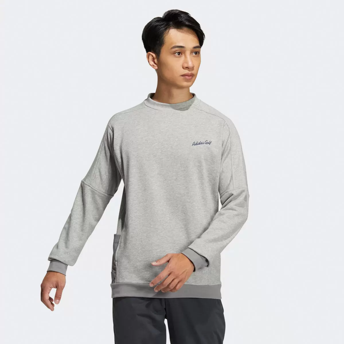 Adidas Golf 男長袖上衣 灰 S