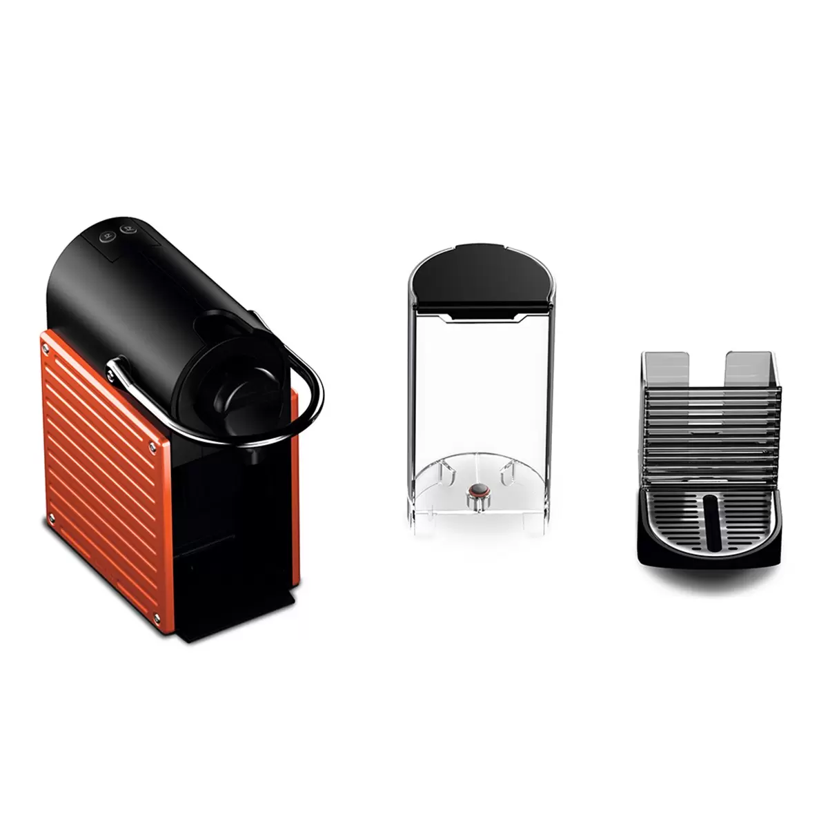 Nespresso Pixie 義式膠囊咖啡機 紅色 含40顆咖啡膠囊