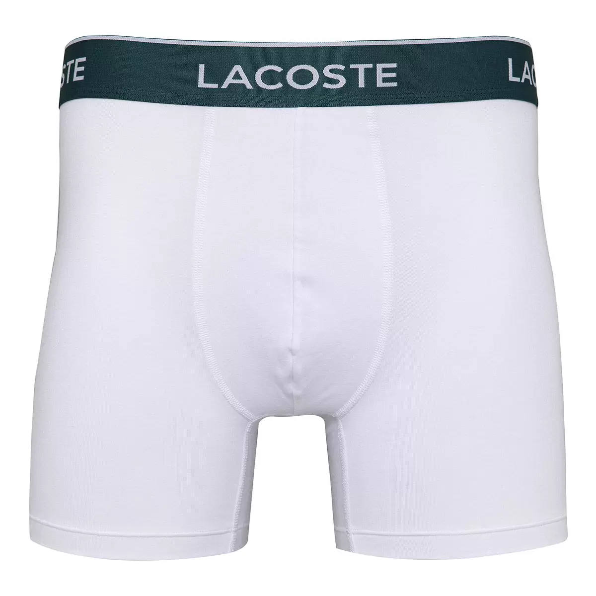 Lacoste 男彈性棉內褲三件組 黑/灰/白 M