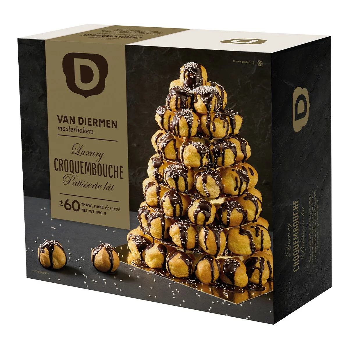 Van Diermen 冷凍迷你泡芙塔890公克#153239｜Costco好市多必買推薦