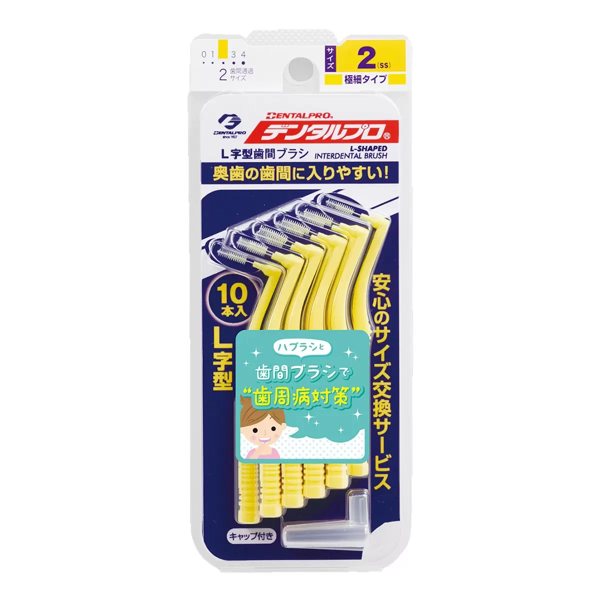 JACKS L型齒間刷 10入 X 6卡 SS