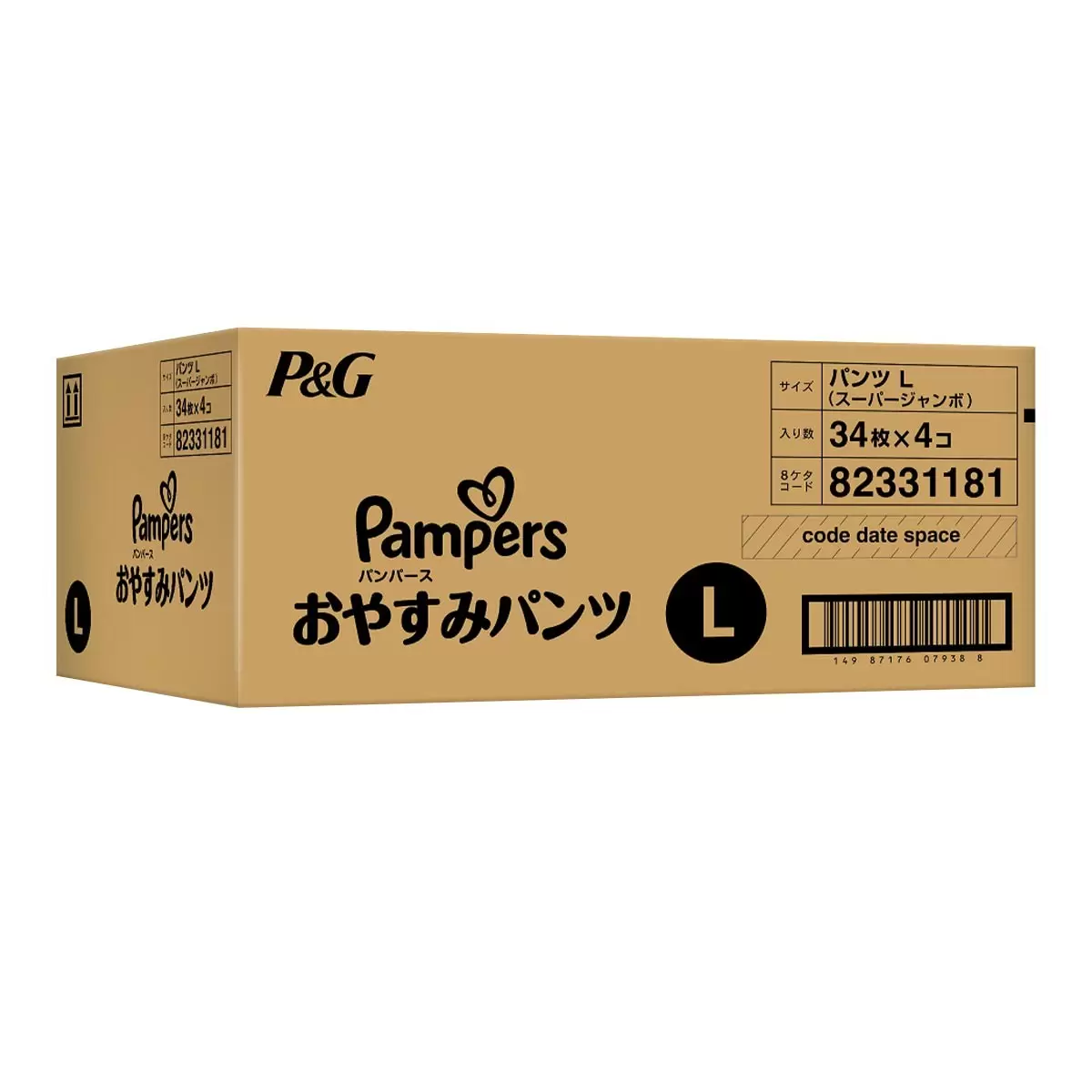 幫寶適 巧虎安睡褲 L 號 136片