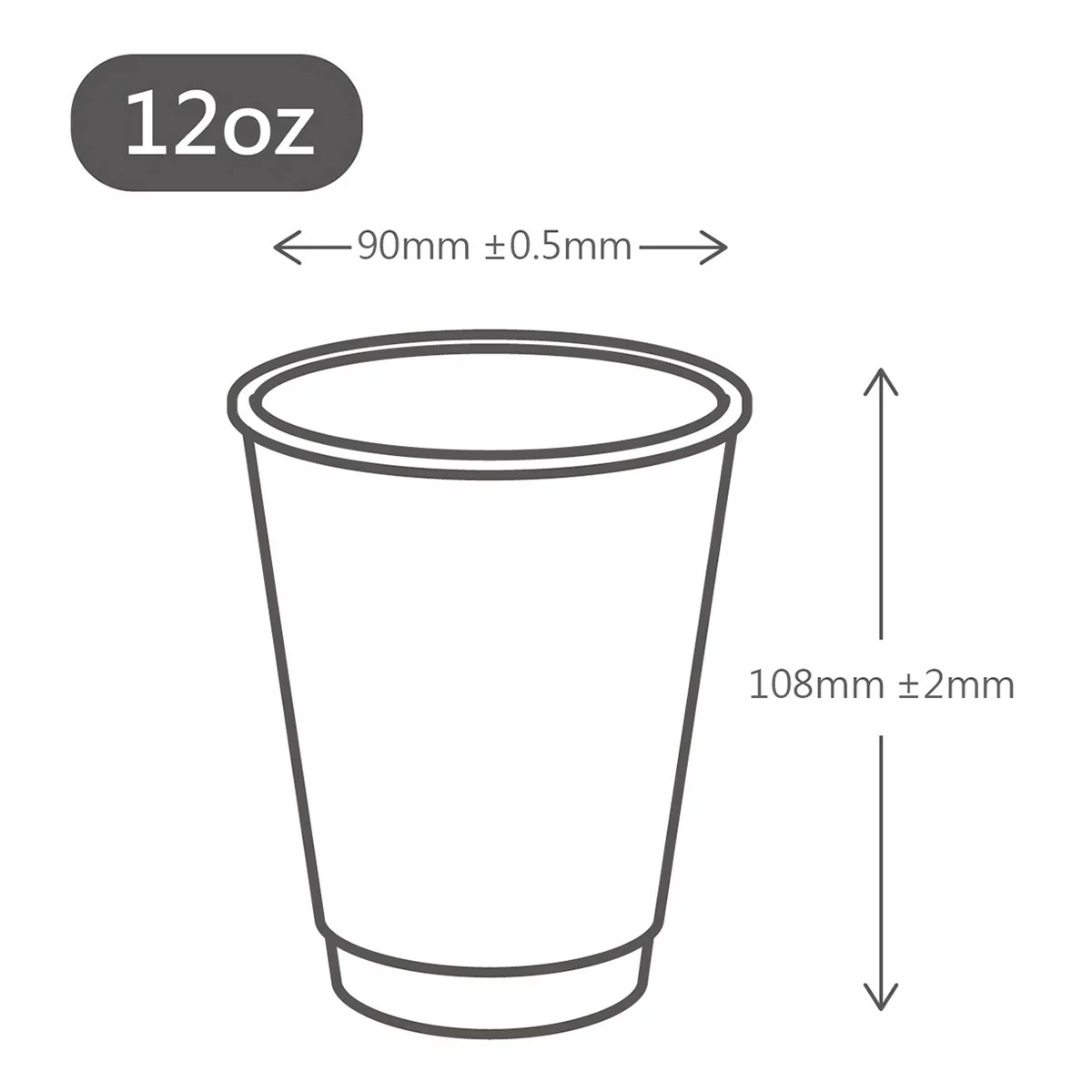 牛皮雙層紙杯 355毫升 X 1000入 + 熱杯蓋 (白) 355毫升 X 1000入 - 2