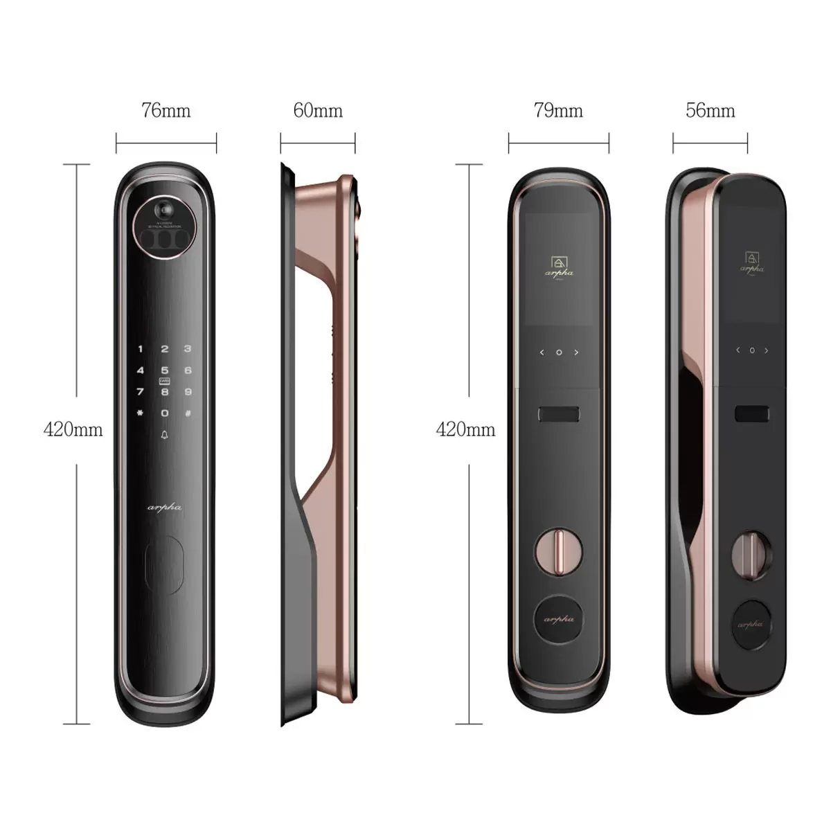 arpha M1 3D人臉辨識靜音智慧電子鎖