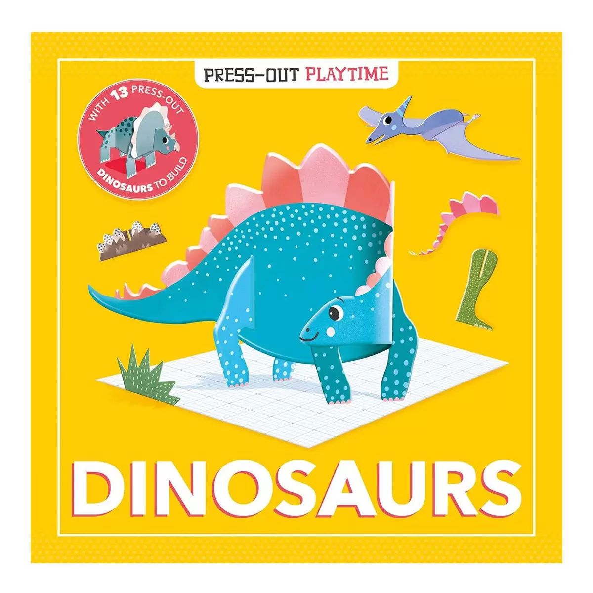 Press-Out Playtime Book 外文遊戲書 Dinosaurs