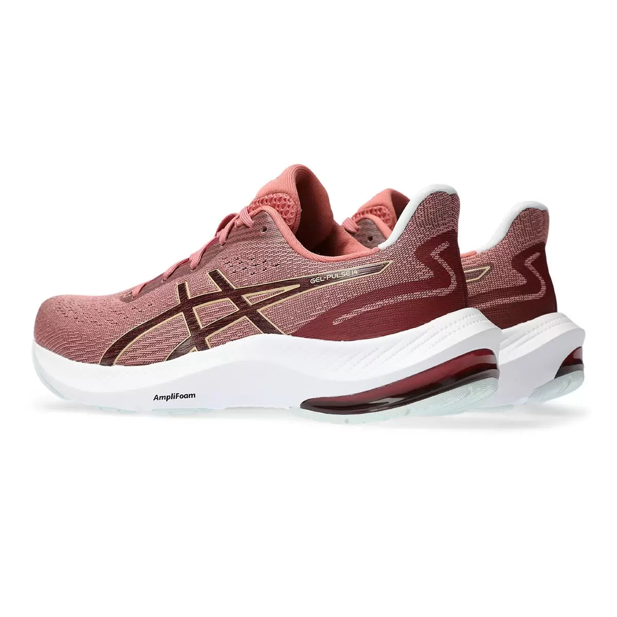 Asics 女慢跑鞋 粉白 23.5公分