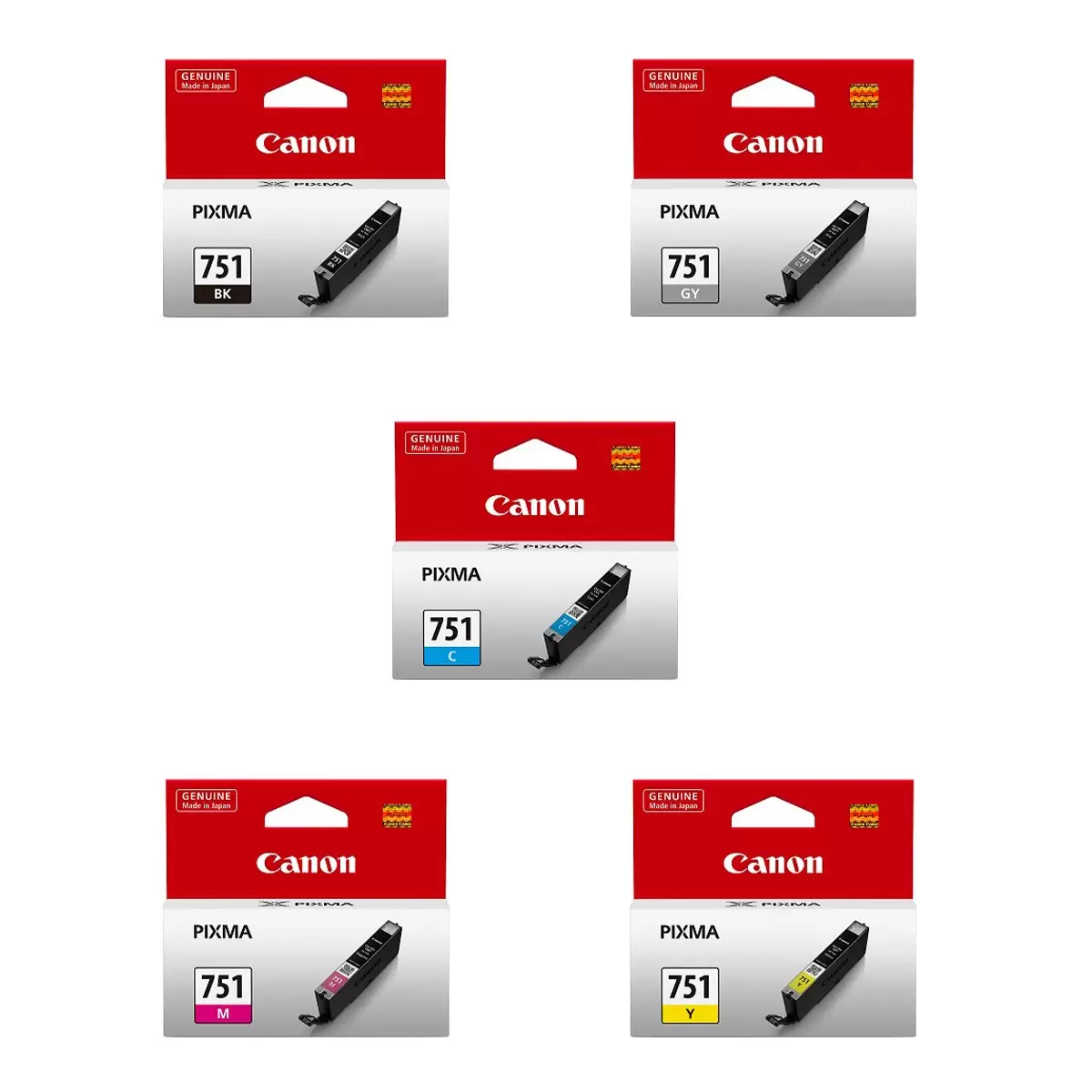 Canon CLI-751 彩色墨水匣組 5入
