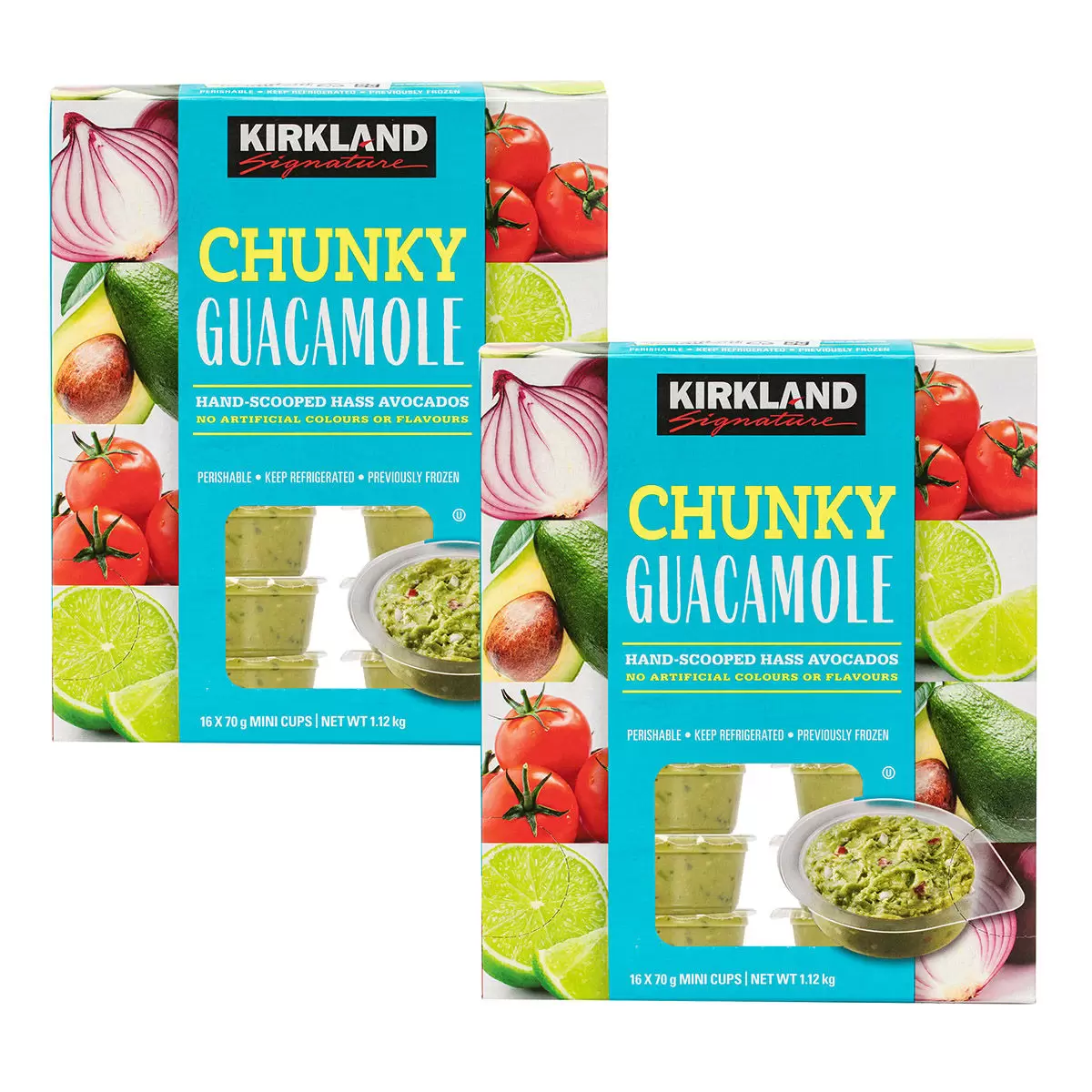 Kirkland Signature 科克蘭 粗粒酪梨醬迷你杯 70公克 X 16入 X 2盒 僅配送至雙北市區域