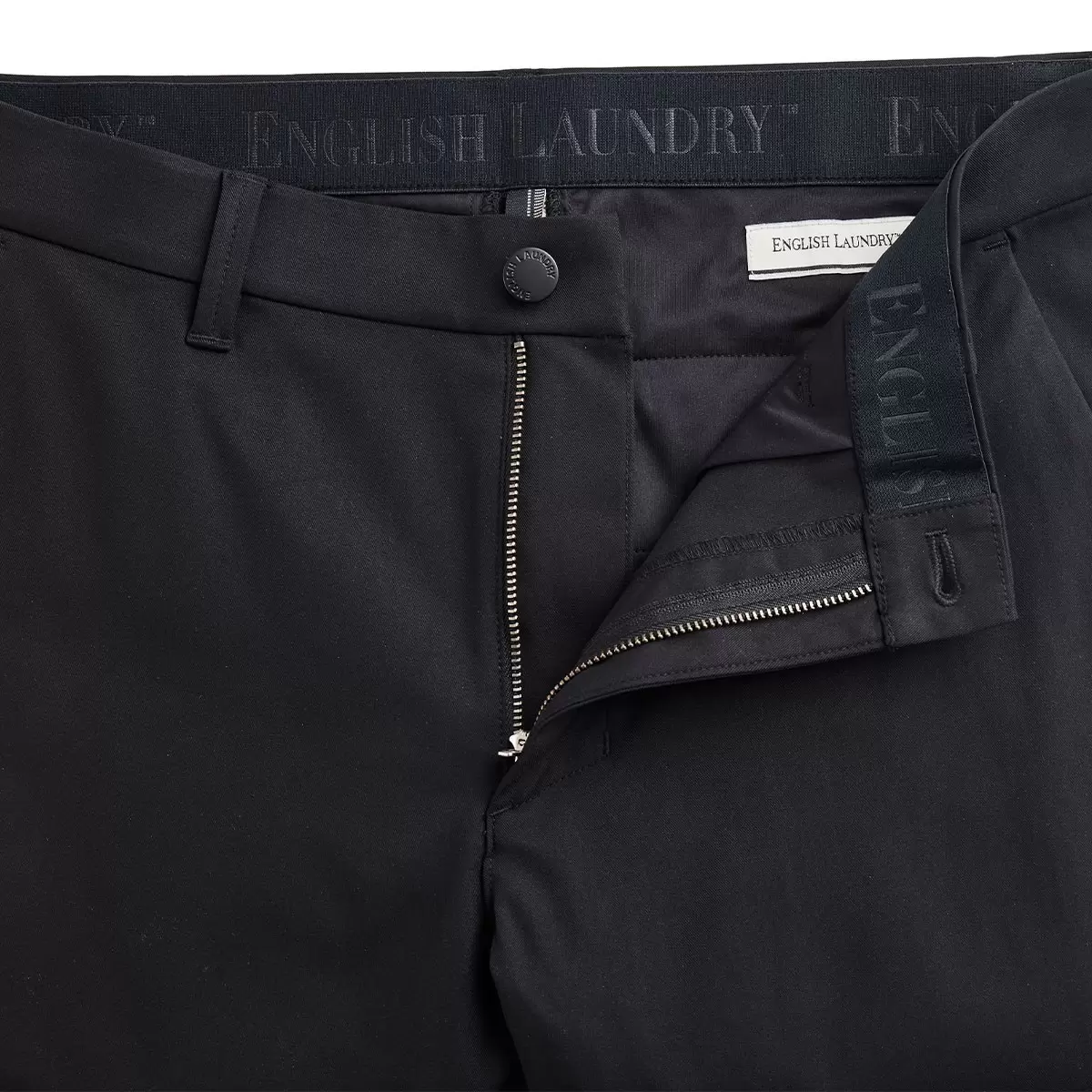 English Laundry 男休閒奇諾長褲 黑 腰圍 38吋 X 褲長 32吋