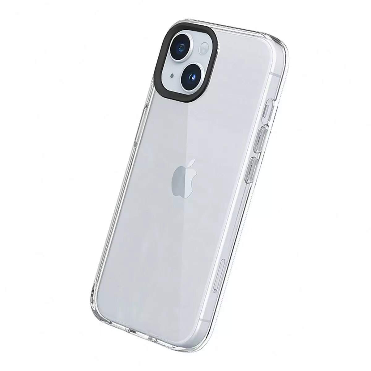 犀牛盾 iPhone 15 Clear 透明防摔手機殼 + 9H 3D滿版螢幕玻璃保護貼 + 機能快扣手機掛繩加掛片 黑