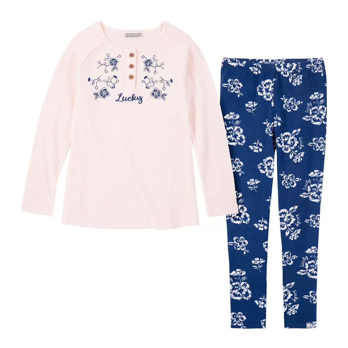 Lucky Brand 兒童長袖套組 粉紅組 3T