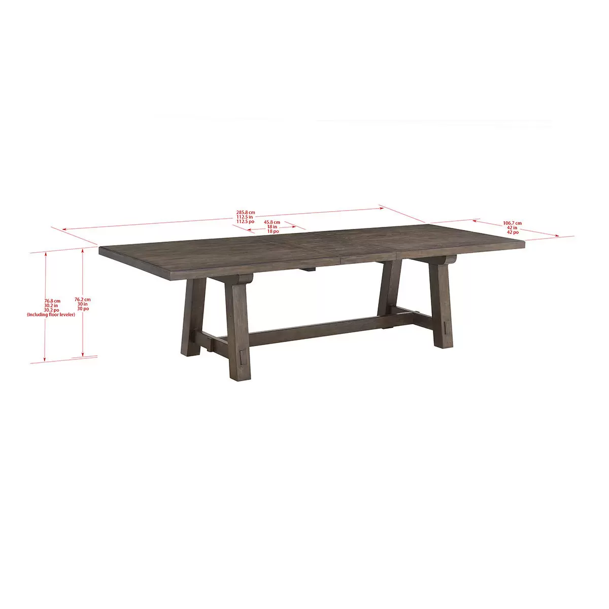 Bayside Furnishings 可延伸式餐桌 CSCDT-2E