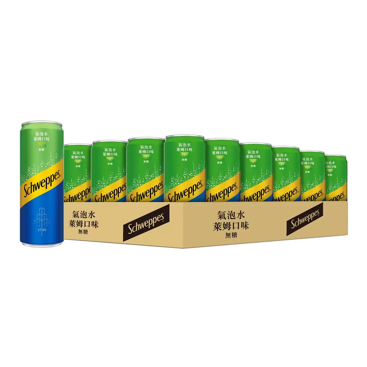 舒味思 萊姆口味氣泡水 330毫升 X 24入 - 1