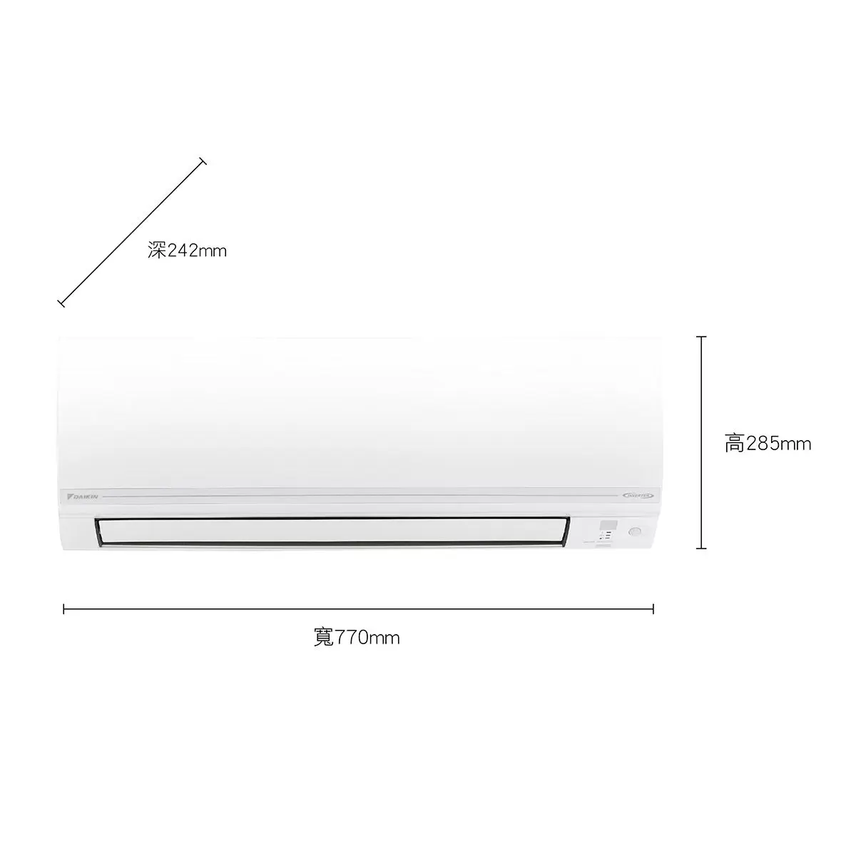 大金 2.0kW 經典V系列變頻冷暖一對一分離式冷氣 含基本安裝