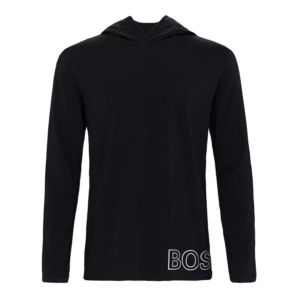 Hugo Boss 男長袖連帽上衣 黑 M