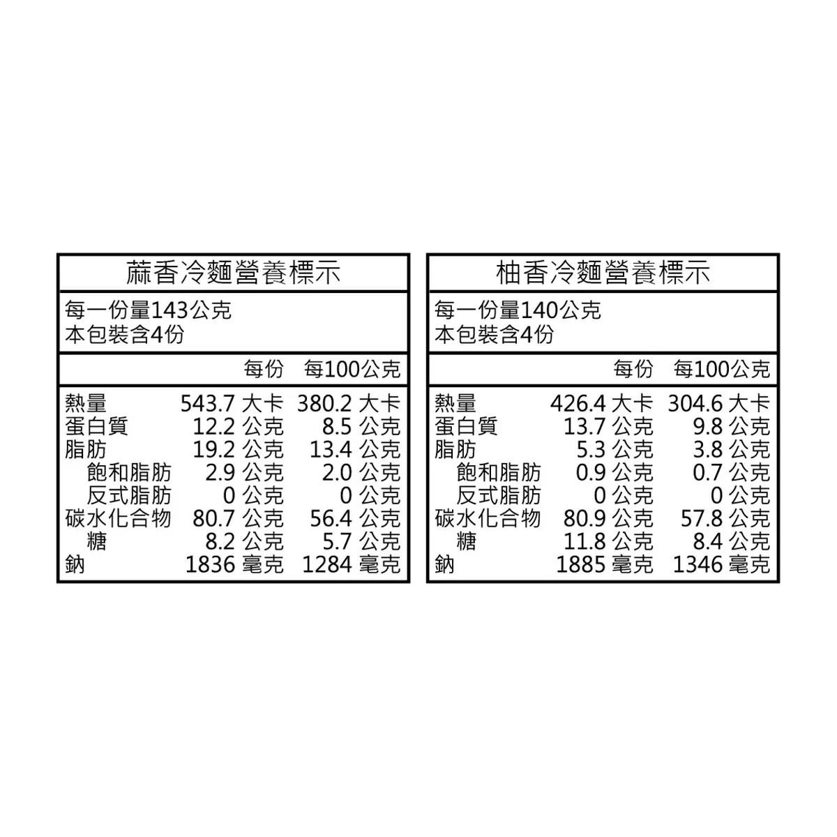 曾拌麵雙味冷麵 X 8包 - 6