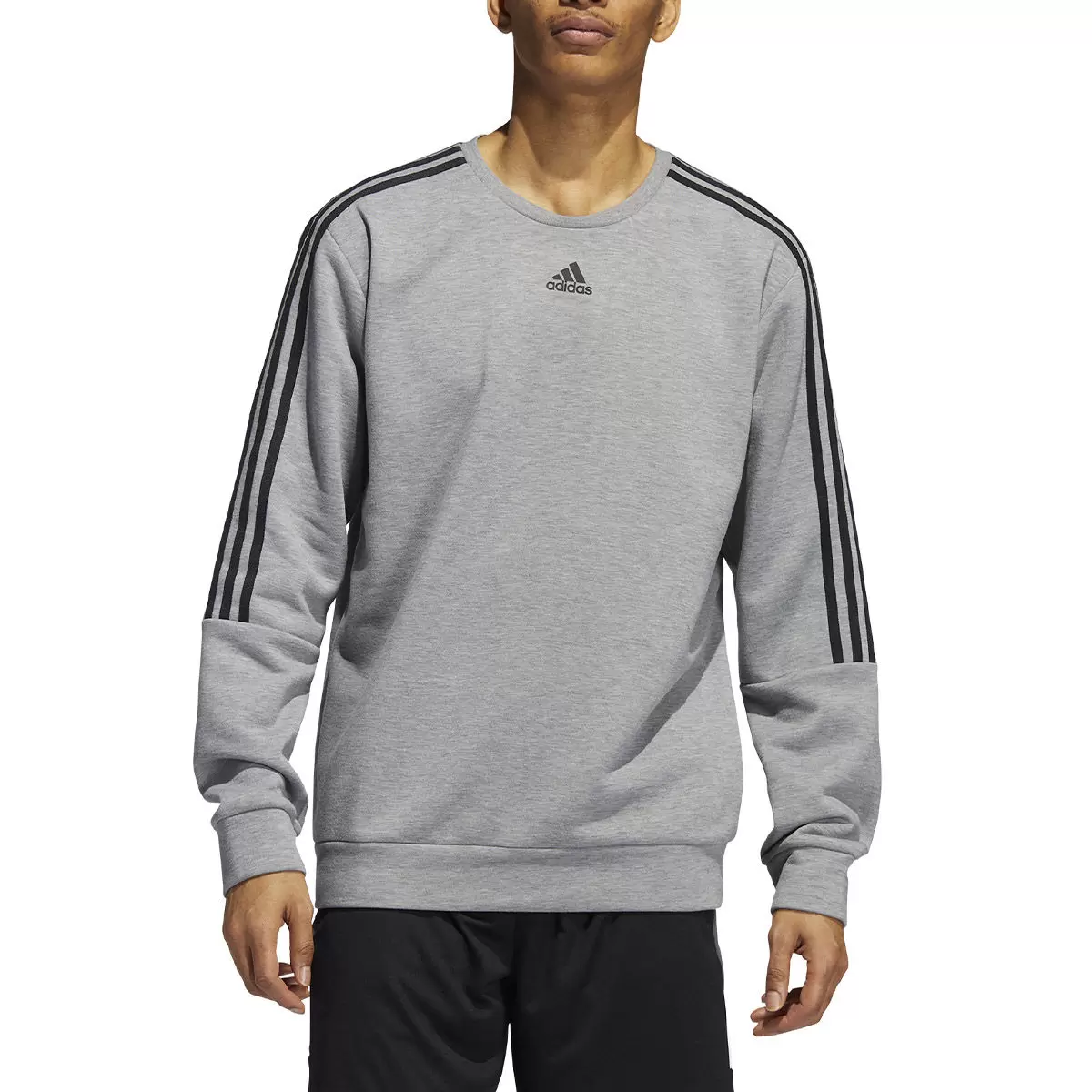 Adidas 男毛圈布圓領長袖上衣