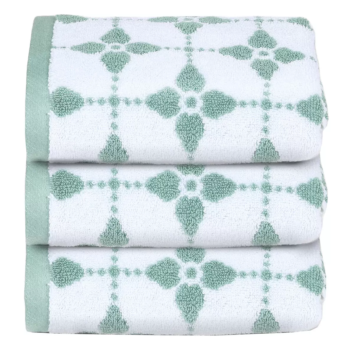 Martha Stewart 緹花純棉毛巾3入組 41公分 X 76公分