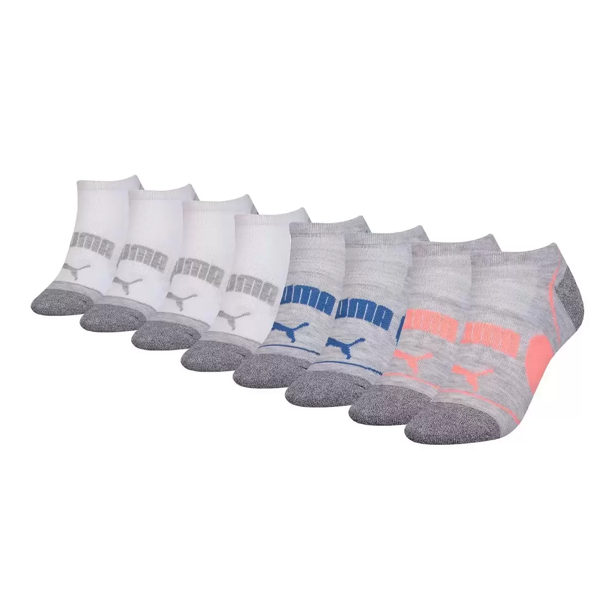 Puma 女短襪 8入 白灰色組