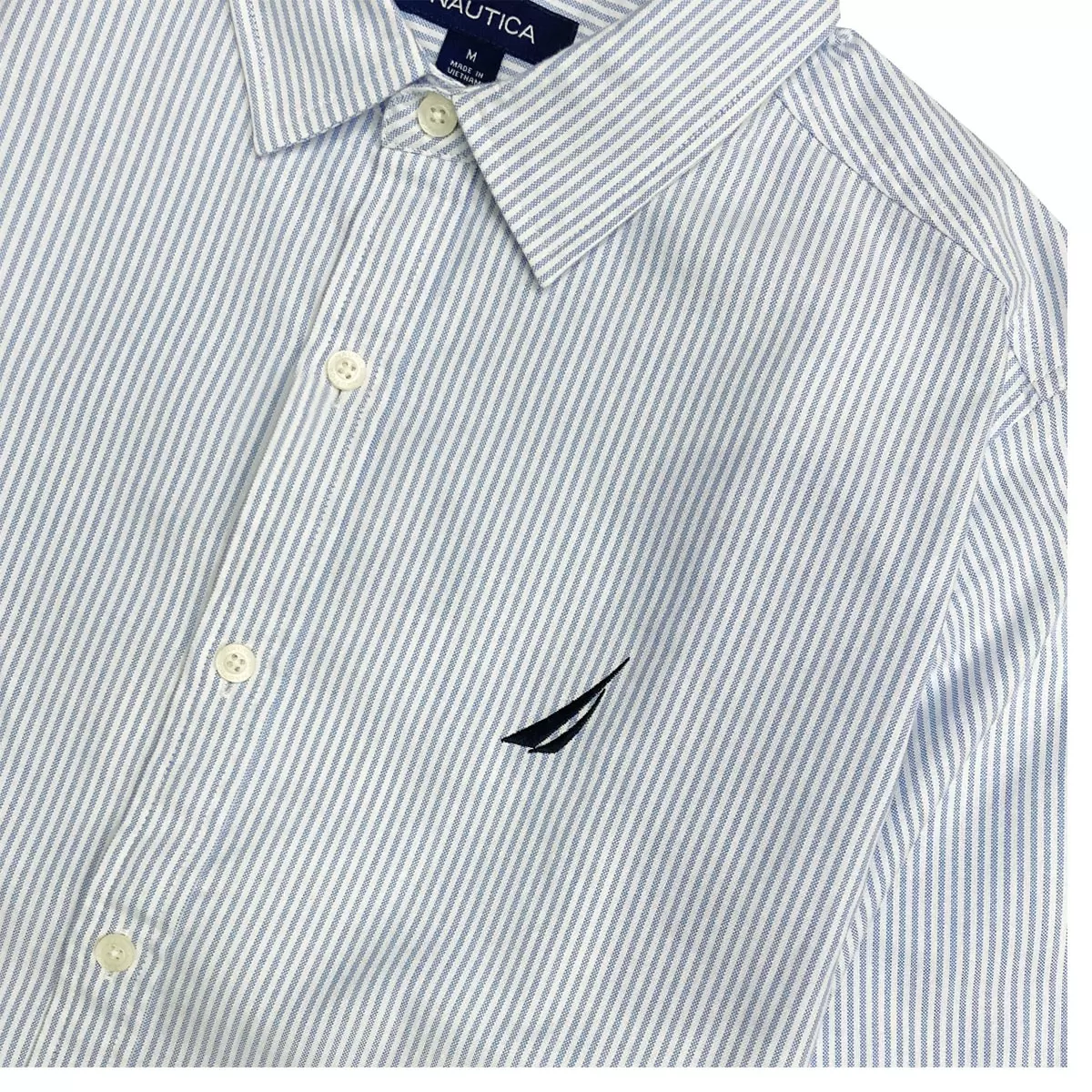 Nautica 男牛津布襯衫 條紋