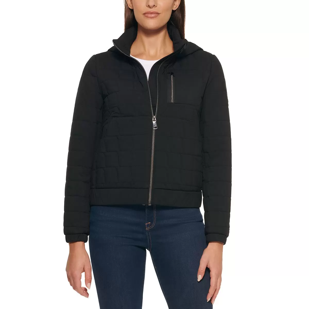 Kenneth Cole 女飛行外套 黑 M