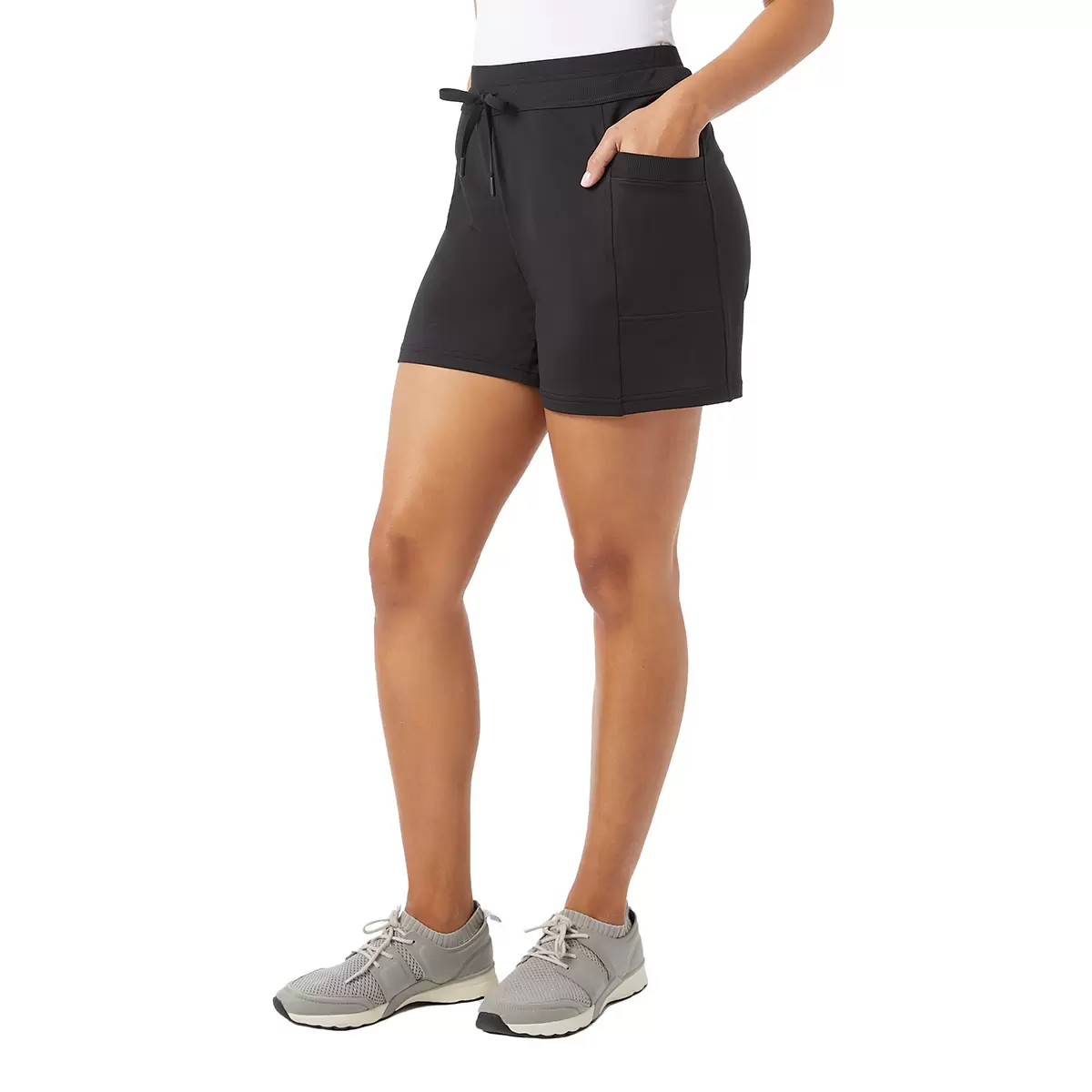 32 Degrees 女休閒短褲 兩入組 黑 XL