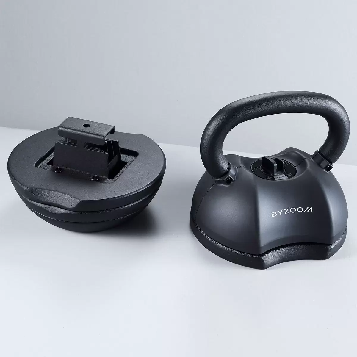 ByZoom 5段重量秒速可調整式壺鈴 30磅 黑