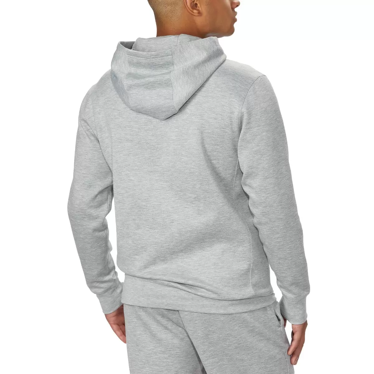 Fila 男長袖連帽上衣 淺灰 M