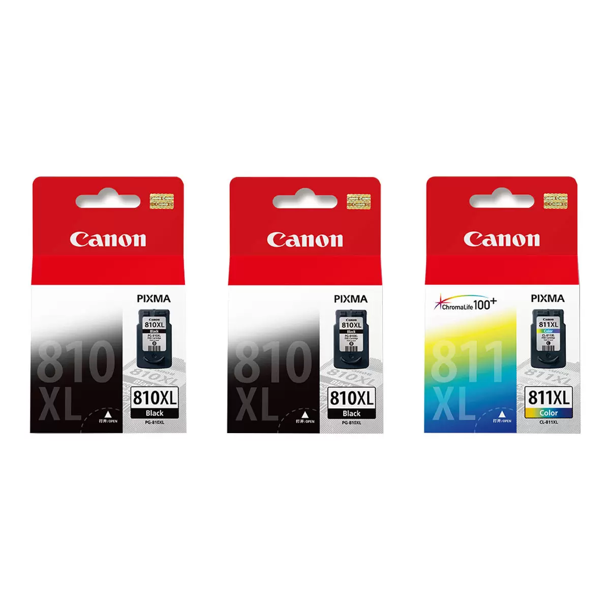 Canon 810 / 811 墨水組 黑色XL X 2入 + 彩色組XL X 1入