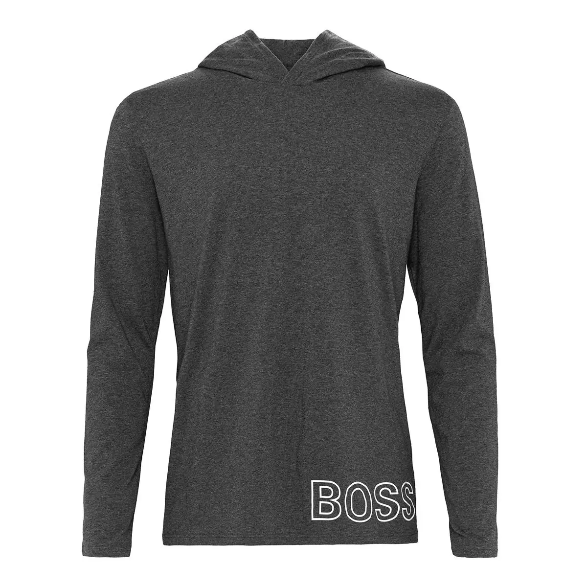 Hugo Boss 男長袖連帽上衣 灰 M