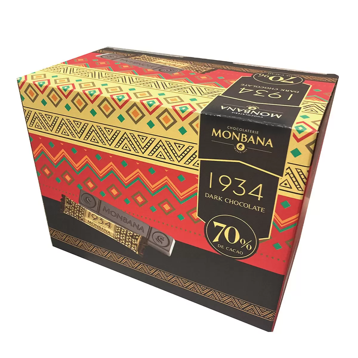 MONBANA 1934 70%迦納黑巧克力條 2400公克 - 2