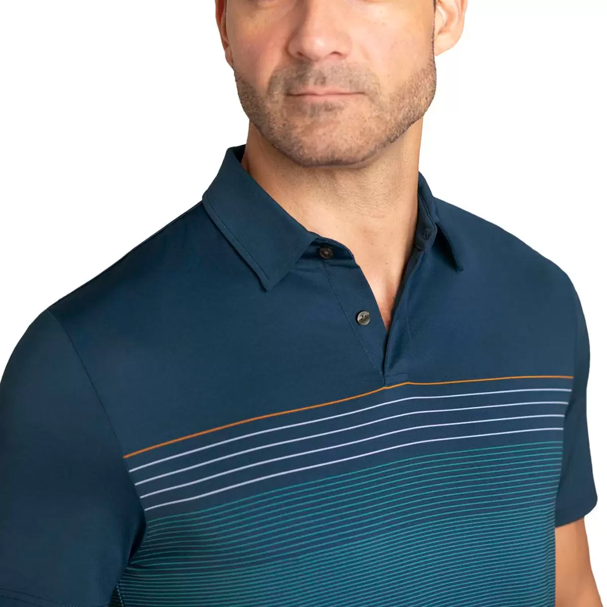English Laundry 男休閒短袖Polo衫 藍 XL