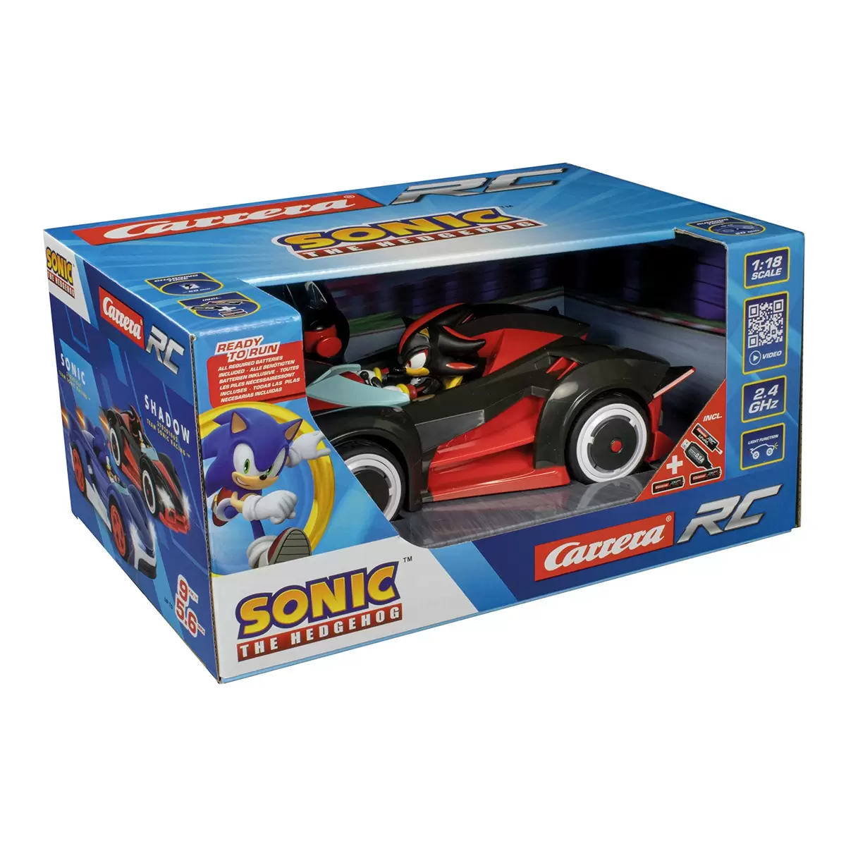 Carrera Team Sonic 1:18 遙控賽車 夏特 / 6歲以上 - 1