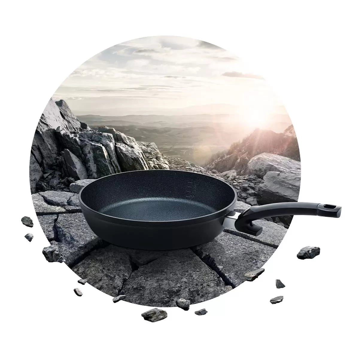 Fissler 碳矽隕石系列 不沾平底鍋 24公分