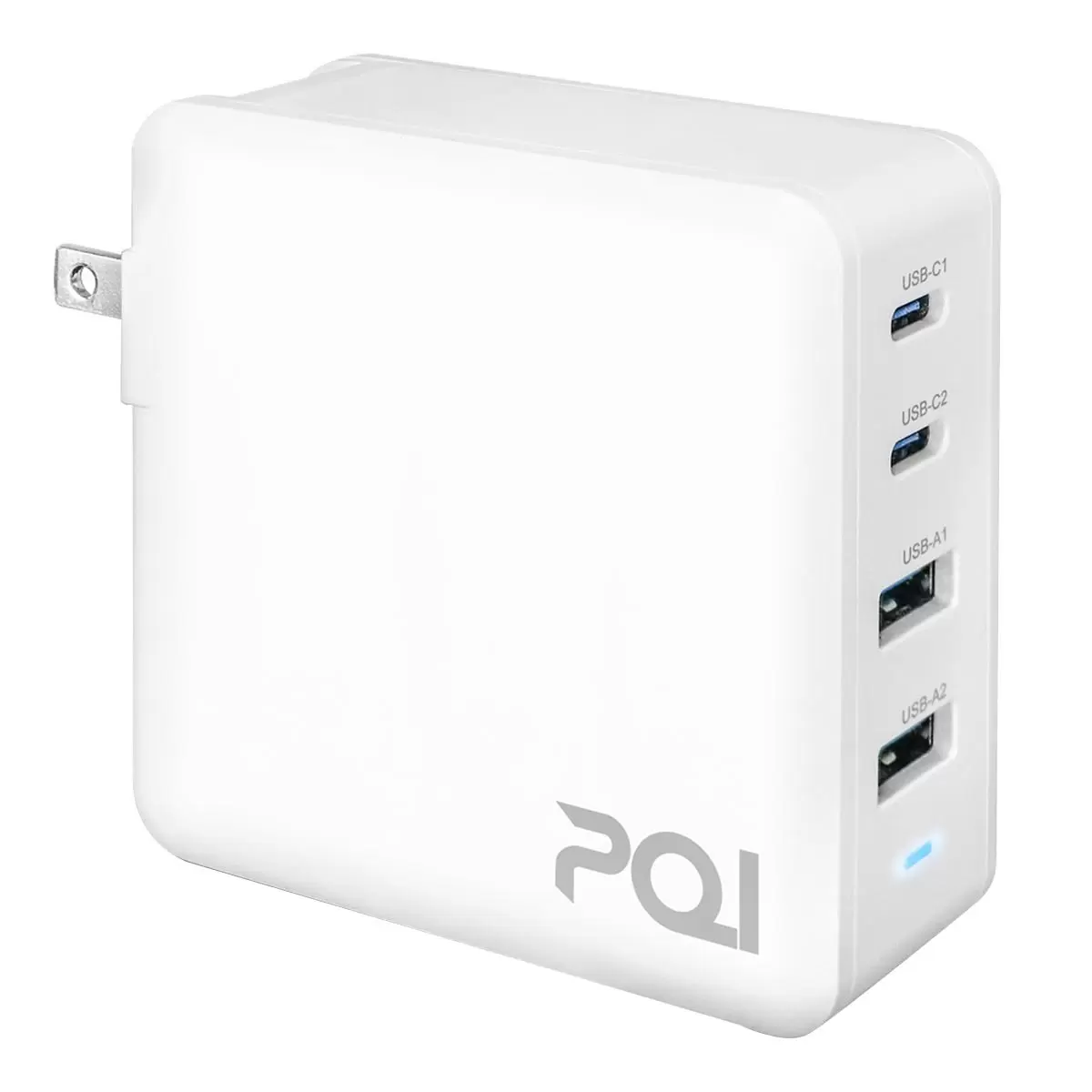PQI PD QC3.0 100W GaN 氮化鎵高速充電器附USB-C to USB-C 充電線100公分