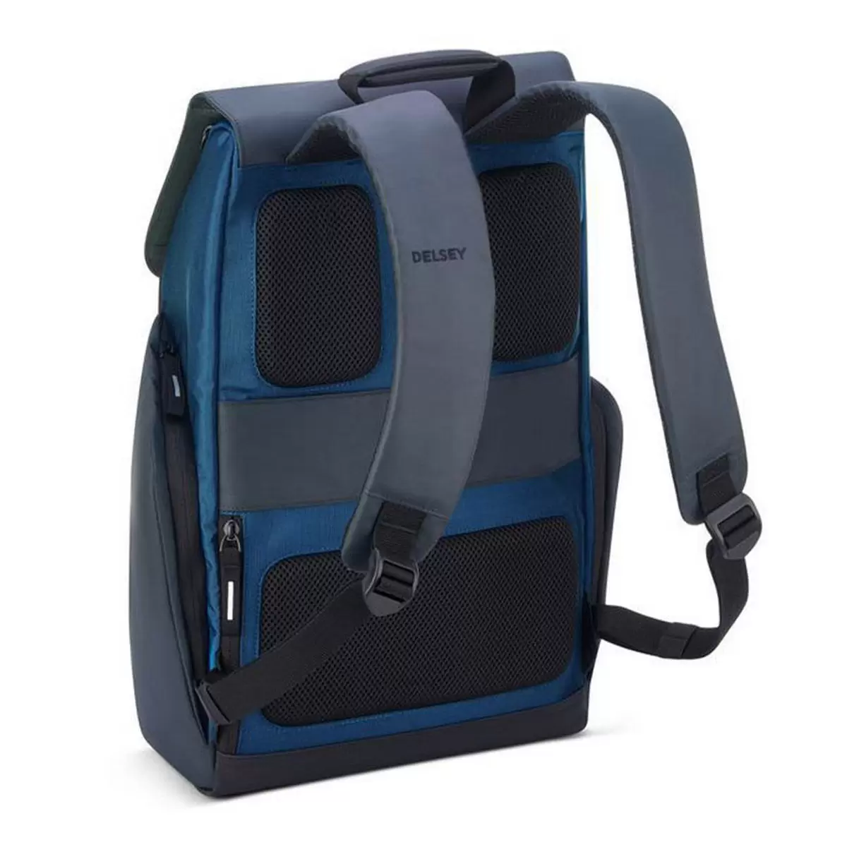 DELSEY SECURFLAP 15.6吋 電腦後背包 藍色