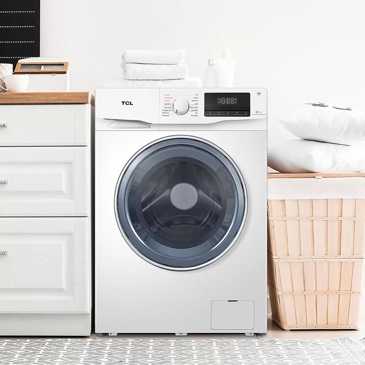 TCL 蒸氣滾筒洗衣乾衣機 10公斤/7公斤 C610WDTW