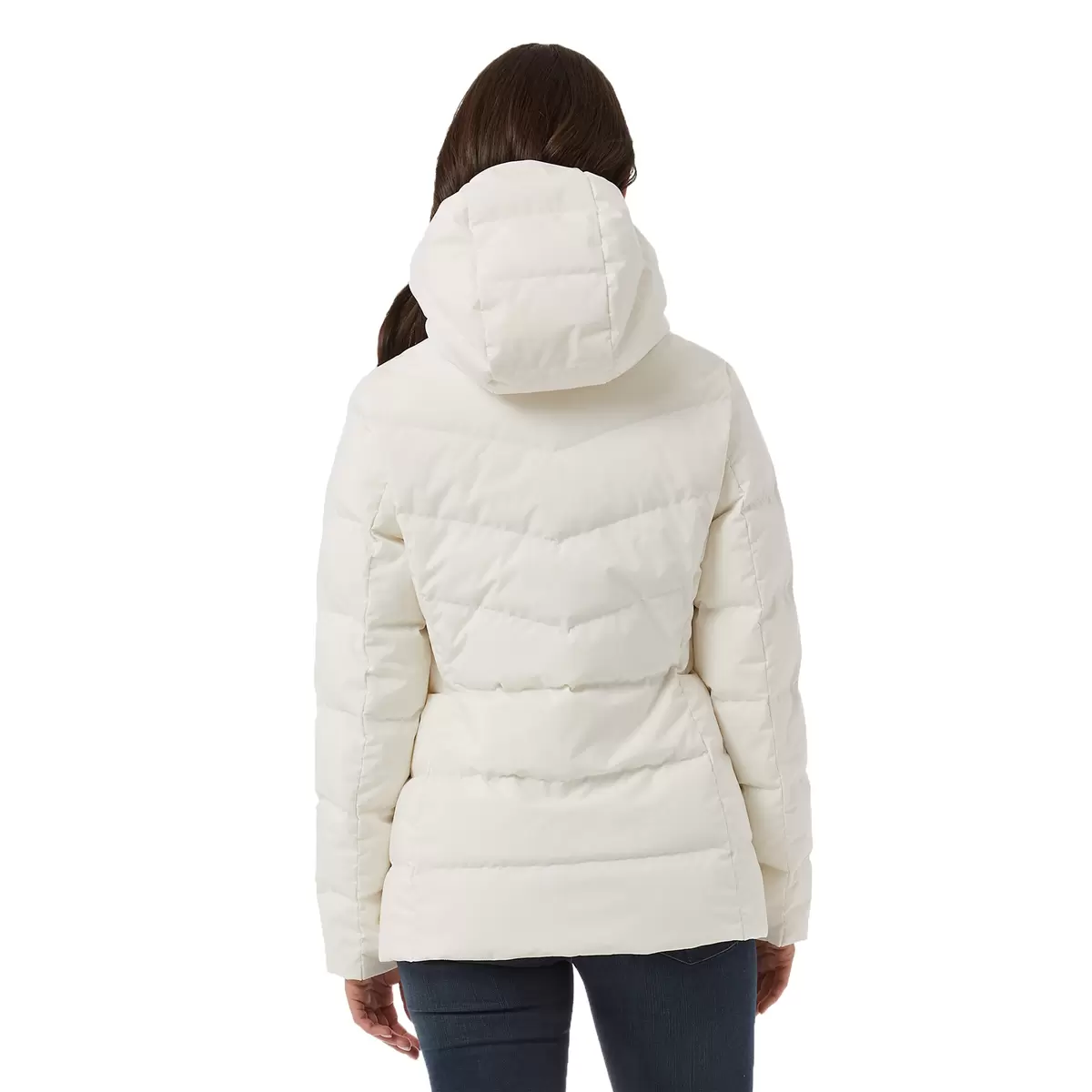 32 Degrees 女立領羽絨外套 白 S