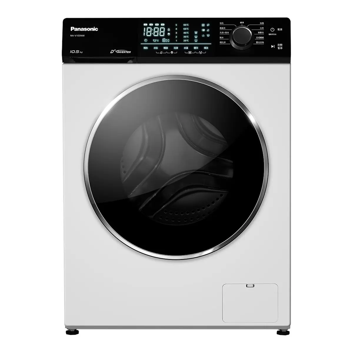 國際牌 10.5公斤 溫水滾筒洗衣機 NA-V105NW-W - 1