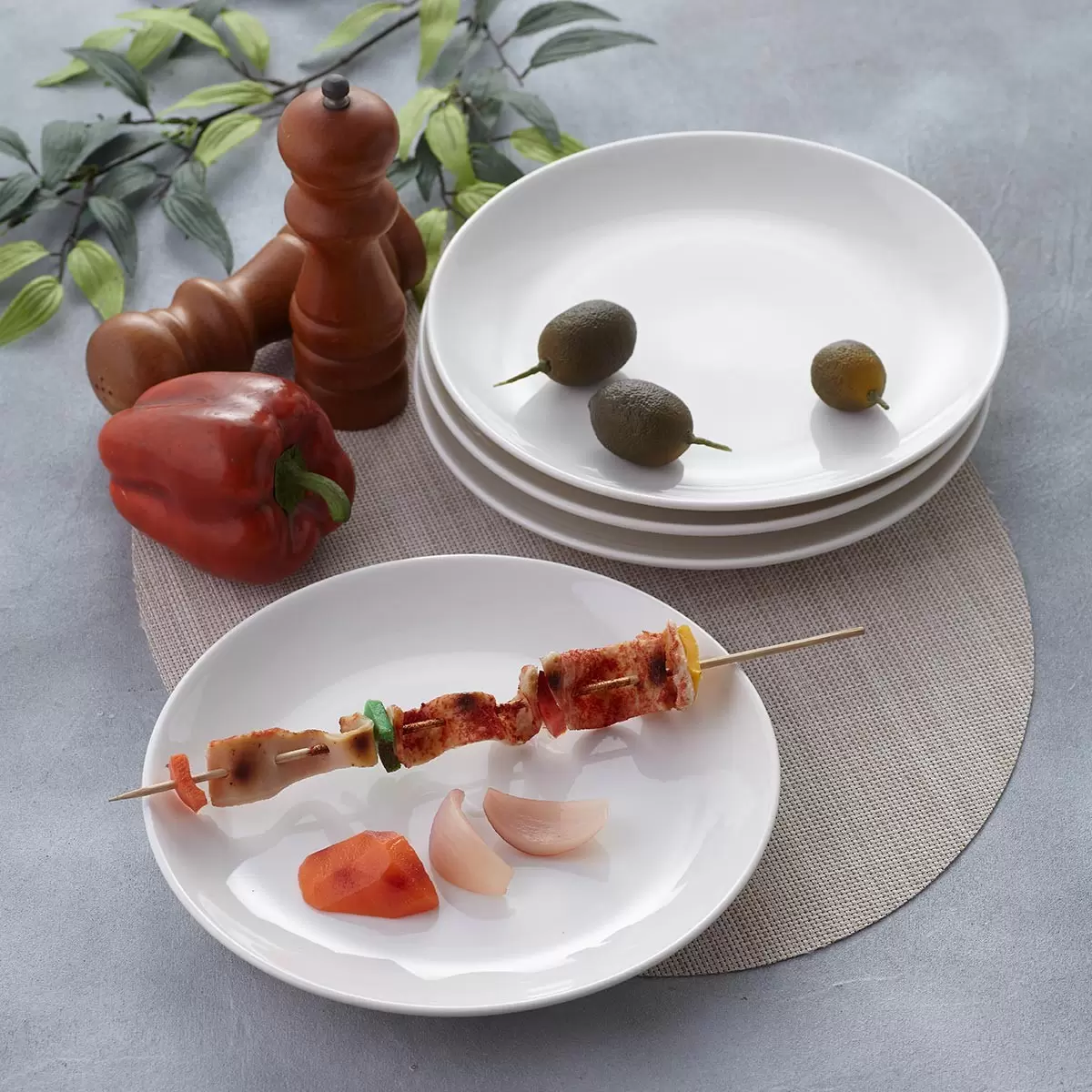 陸升瓷器 Oriental 系列瓷器圓盤 24公分 6入組