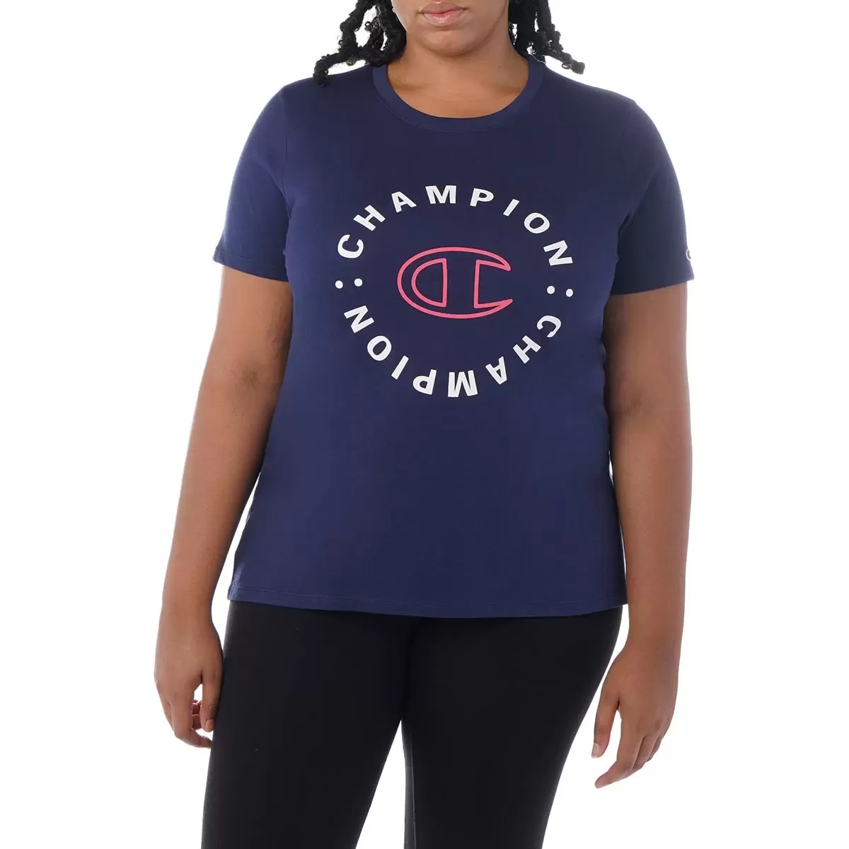Champion 女圓領短袖上衣