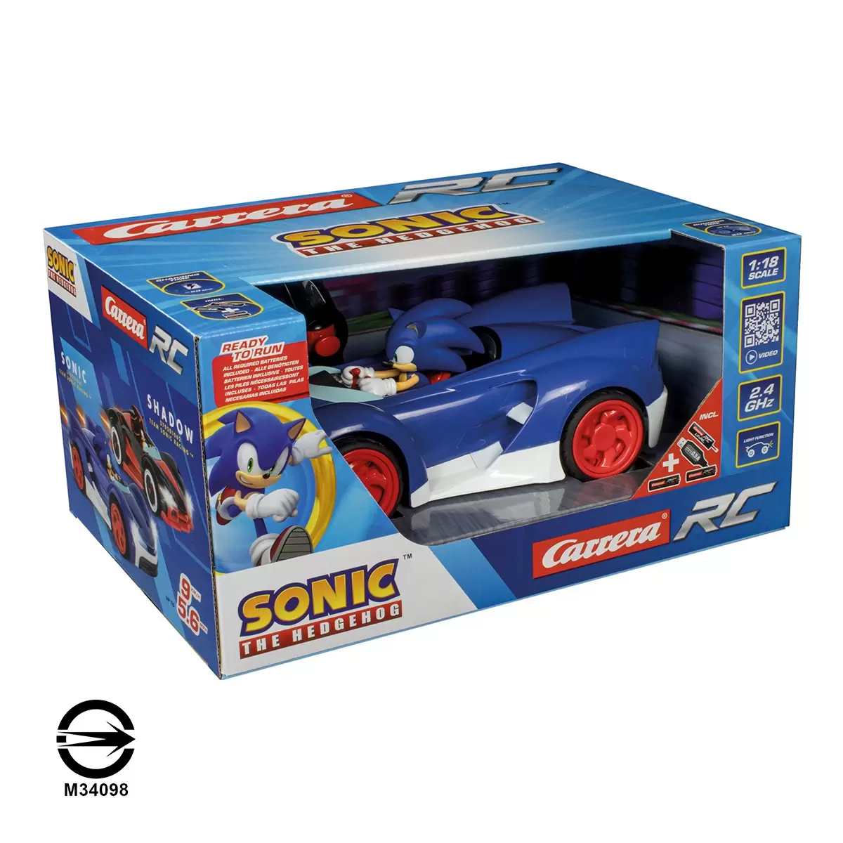Carrera Team Sonic 1:18 遙控賽車 索尼克 / 6歲以上 - 2