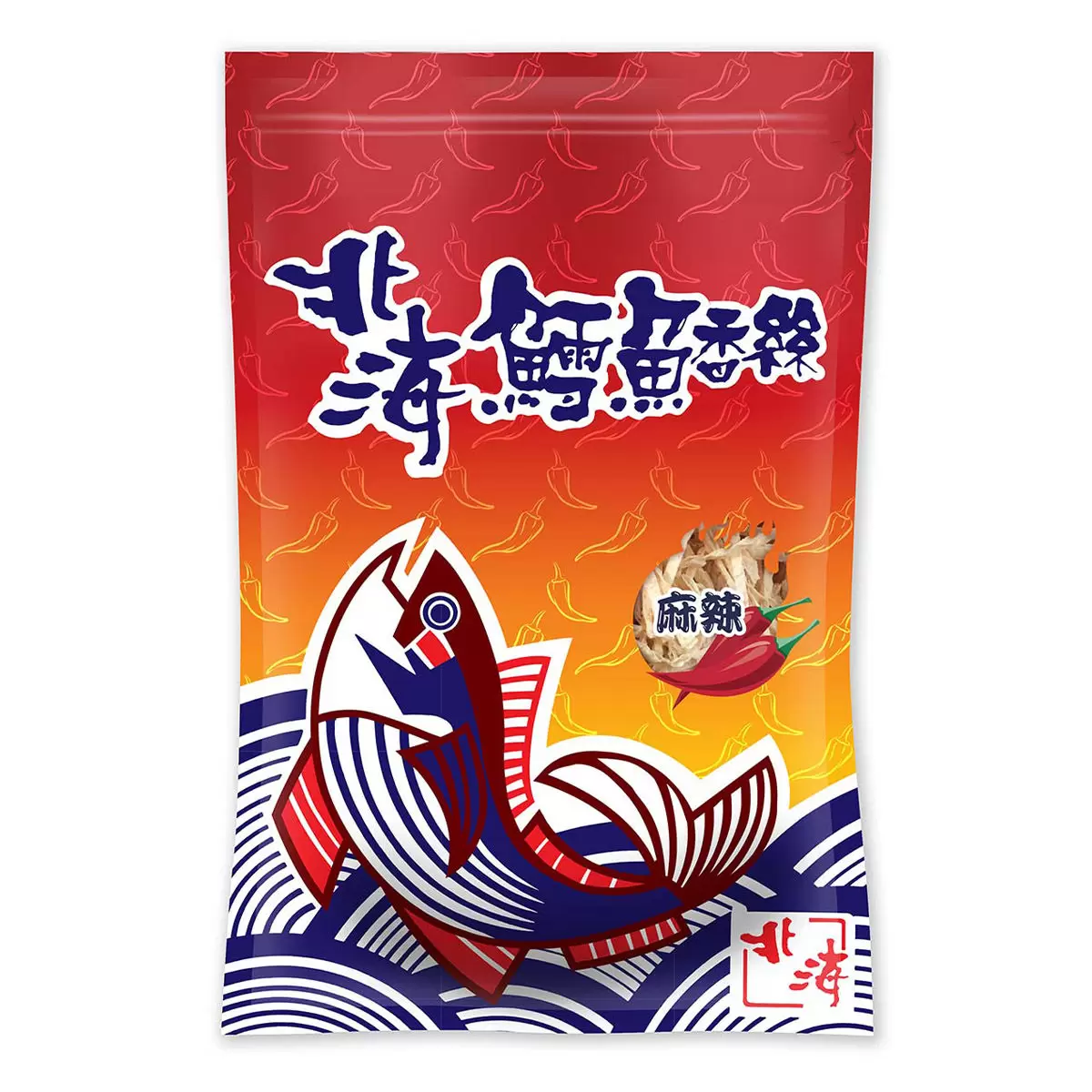 北海 鱈魚香絲辣味細條 600公克