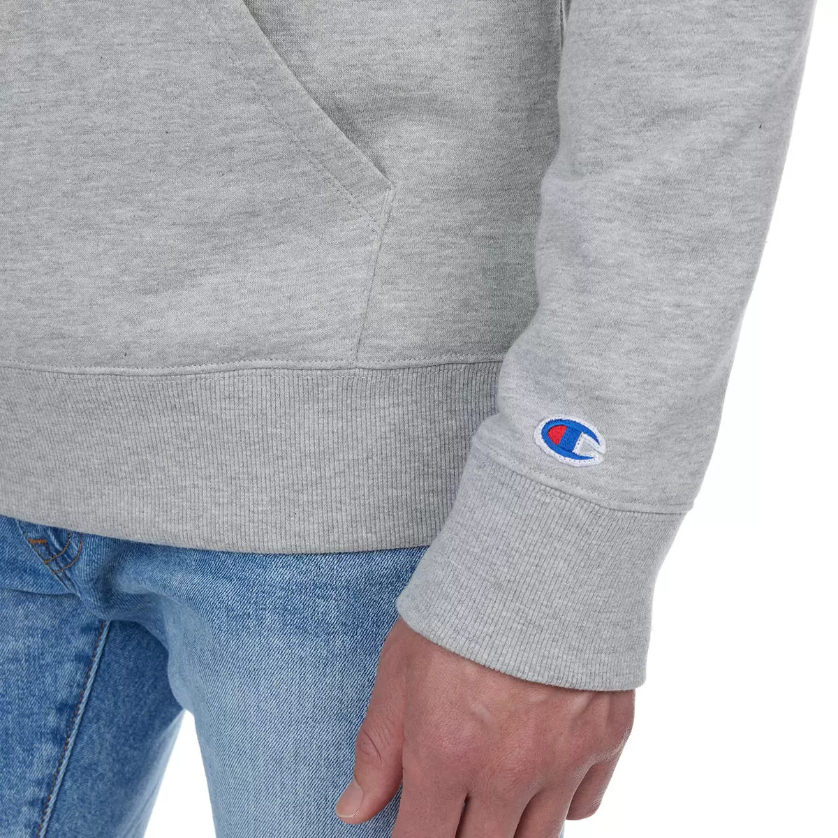 Champion 男刷毛連帽上衣 灰 M