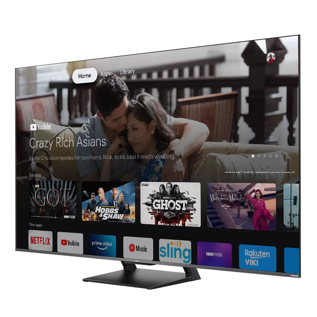 TCL 55吋 4K QLED Google TV 量子智能連網液晶顯示器不含視訊盒 55C735