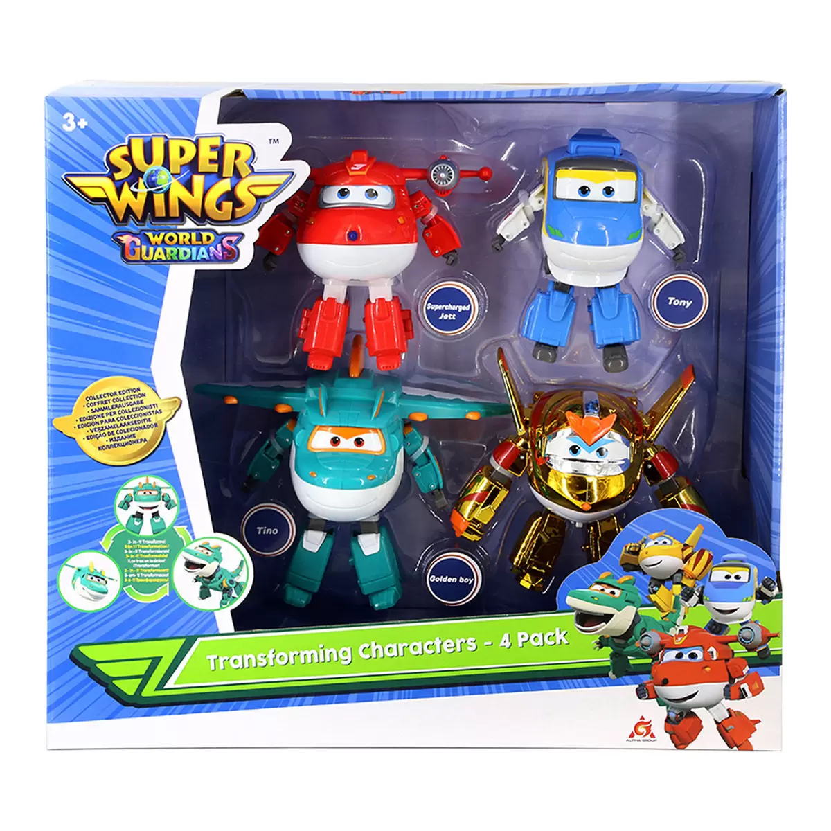Super Wings 變形機器人 4入組