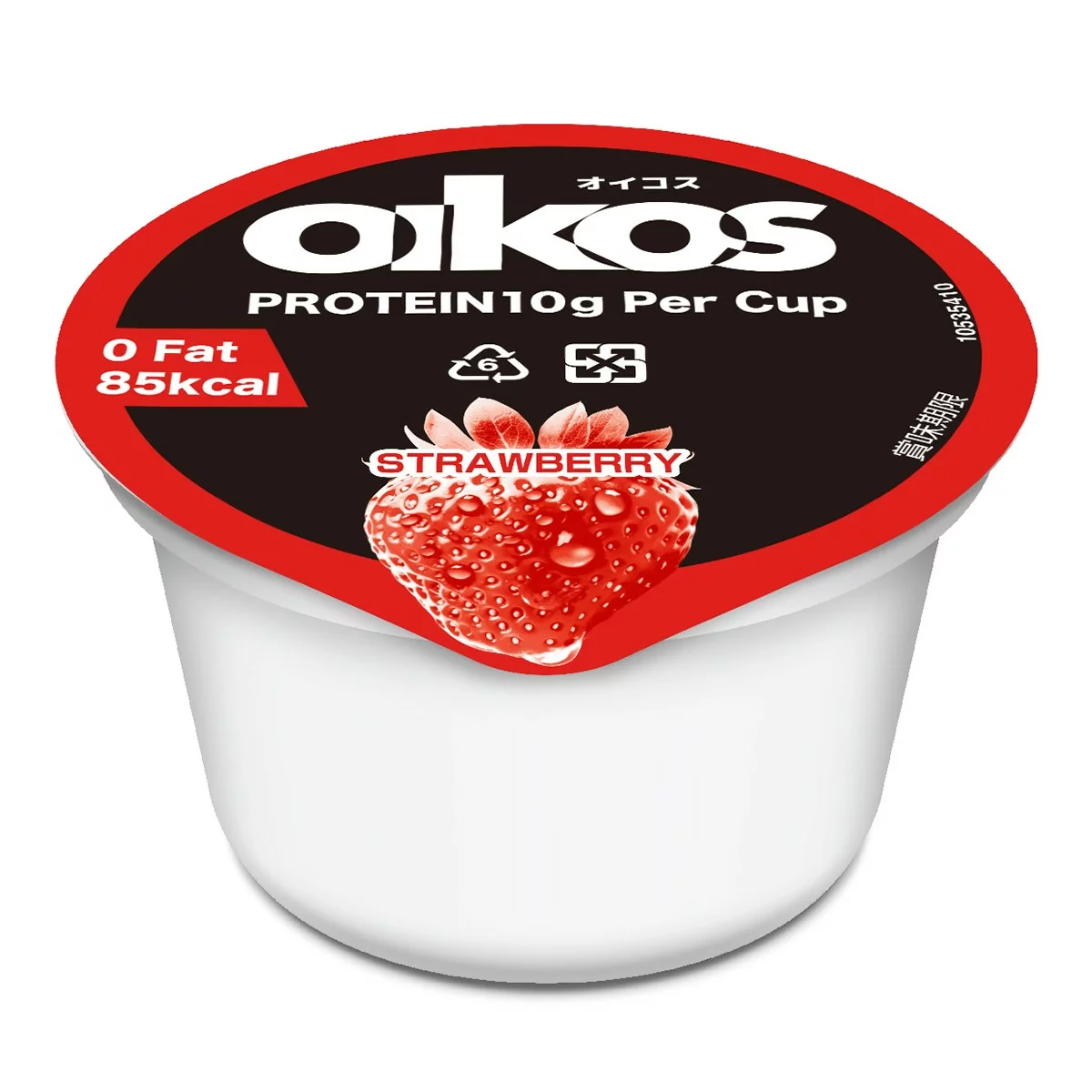 DANONE OIKOS 冷藏草莓優格 113公克 X 12入 - 2